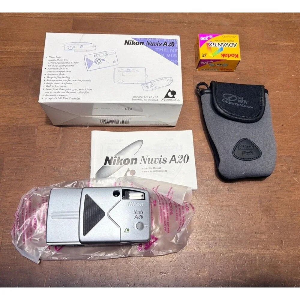 Nikon Nuvis A20 APS Automatic Point & Shoot Film Camera New in Open Box